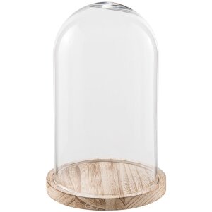 Glazen stolp Clayre en Eef 6gl2170 - ø 18x28 cm...