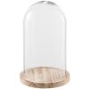 Glazen stolp Clayre en Eef 6gl2170 - ø 18x28 cm transparant