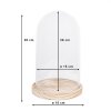 Glazen stolp Clayre en Eef 6gl2170 - ø 18x28 cm transparant