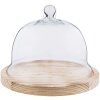 Glazen stolp Clayre en Eef 6gl2223 - ø 23x17 cm transparant