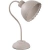 Bureaulamp Clayre & Eef 6LMP553G - 15x25x35 cm - E27-max 1x60W grijs