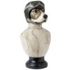 Buste Hond Clayre en Eef 6pr1161 - 24x26x51 cm distressed wit