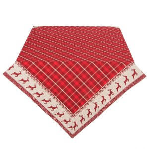 Tafelkleed Clayre & Eef noc01 - 100x100 cm rood