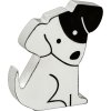 Deco Figuur Hond, Wit Hoogte 10 cm