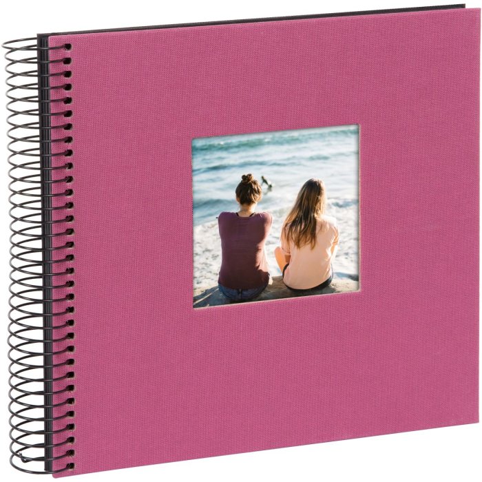 Goldbuch Spiraal Album Bella Vista fuchsia 20x20 cm 40 zwarte paginas