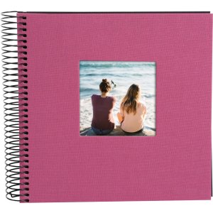 Goldbuch Spiraal Album Bella Vista fuchsia 20x20 cm 40 zwarte paginas