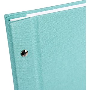 Schroefalbum Bella Vista aqua 30x25 cm witte paginas