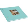 Schroefalbum Bella Vista aqua 30x25 cm witte paginas