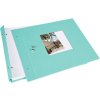 Schroefalbum Bella Vista aqua 30x25 cm witte paginas