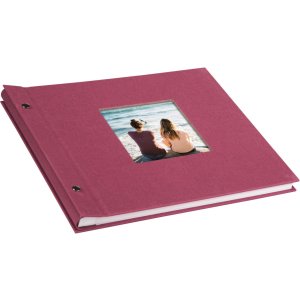 Schroef Album Bella Vista fuchsia 30x25 cm witte paginas