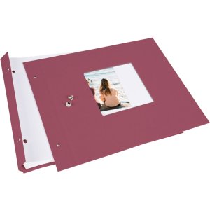 Schroef Album Bella Vista fuchsia 30x25 cm witte paginas