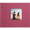 Schroef Album Bella Vista fuchsia 30x25 cm witte paginas