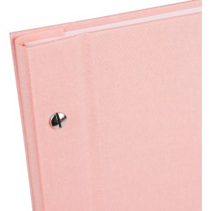 Schroefalbum Bella Vista rosé 30x25 cm witte paginas