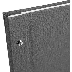 Schroefalbum Bella Vista grijs 30x25 cm witte paginas