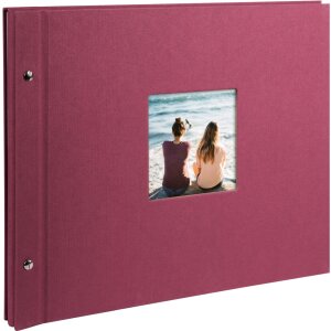 Schroef Album Bella Vista fuchsia 39x31 cm witte paginas