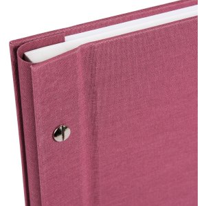 Schroef Album Bella Vista fuchsia 39x31 cm witte paginas