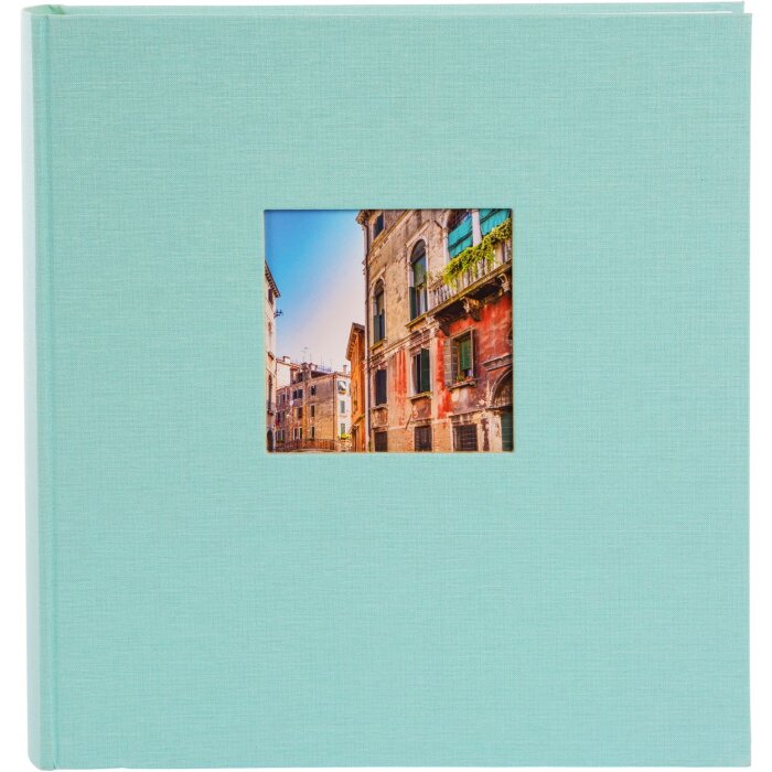 Goldbuch xl fotoalbum Bella Vista aqua 30x31 cm 100 witte paginas