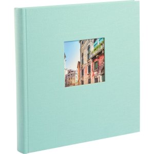 Goldbuch xl fotoalbum Bella Vista aqua 30x31 cm 100 witte paginas