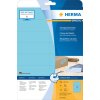 Herma speciale gekleurde etiketten a4, 105 x 37 mm, blauw verwijderbaar papier mat