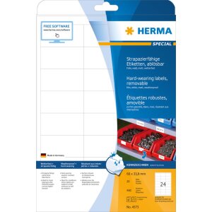 Herma speciale Weerbestendige folie-etiketten a4, 66,0 x...