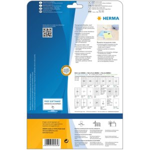 Herma special Transparante folie-etiketten, mat, a4, 210 x 297 mm, weerbestendig, permanente kleefstof