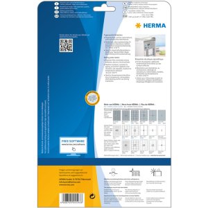 Herma speciale typeplaatjes etiketten, zilver, a4, 210 x 297 mm, extreem sterke kleefkracht, weerbestendig, scheurvast