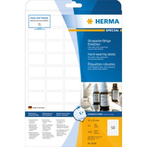 Herma Weerbestendige folie-etiketten a4, 37 x 25 mm, wit,...