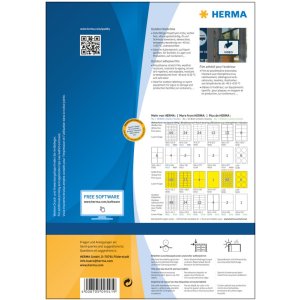 Herma speciale Weerbestendige outdoor folie-etiketten a4, 210 x 148 mm, wit, zeer sterk hechtend, rekbaar