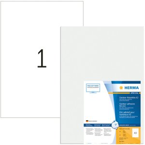 Herma special Weerbestendige outdoor folie-etiketten, a3, 297 x 420 mm, wit, zeer sterke kleefkracht, rekbaar