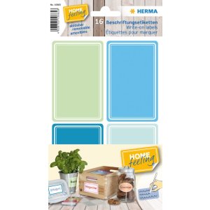 Herma huisetiket Etiketten 52x82 mm Blauw-Groen,...