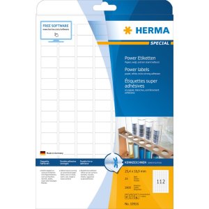 Herma speciale Power-etiketten a4, 25,4 x 16,9 mm, wit,...