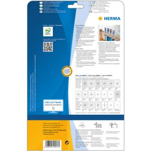 Herma speciale Power-etiketten a4, 25,4 x 16,9 mm, wit, zeer sterk klevend, gemaakt van papier