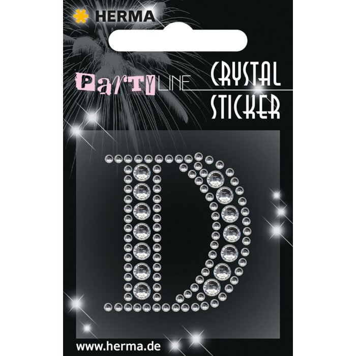 Herma FASHIONLine Crystal Sticker "D";"Herma Kristallen Sticker