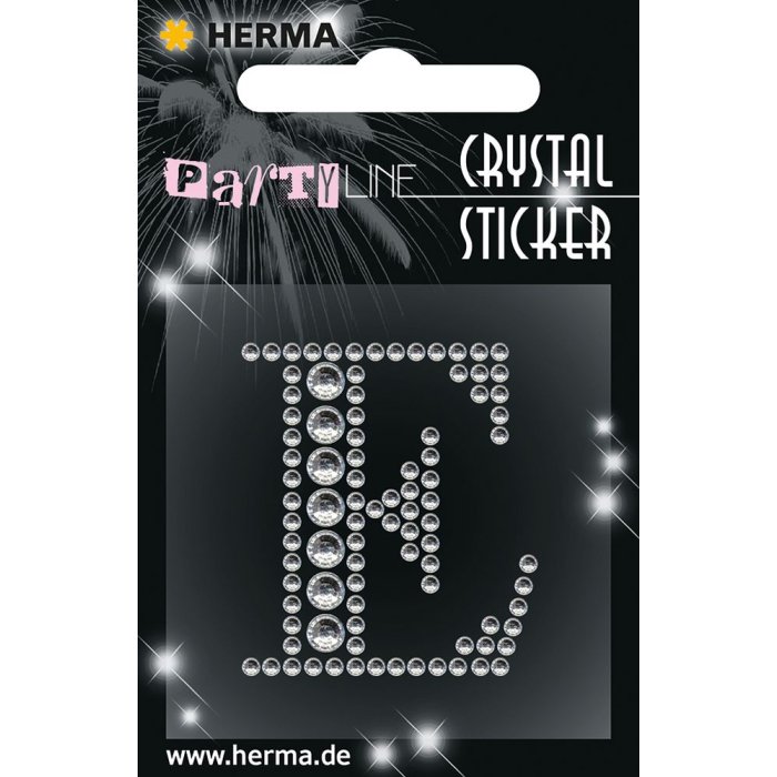 Herma FASHIONLine Crystal Sticker "E";"Herma Kristallen Sticker