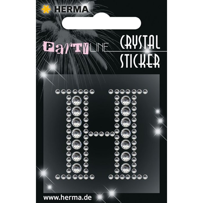 Herma FASHIONLine Crystal Sticker "H";"Herma Kristallen Sticker