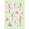 Herma magische sticker kikker ballerina, folie geglazuurd