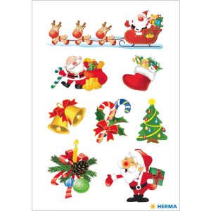 Herma decor Sticker Kerstman