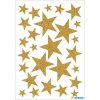 Herma magische sticker sterren goud, glittery