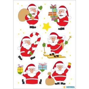 Herma decor Sticker Vriendje Kerstman