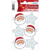 Herma decor Sticker Kerstgroet