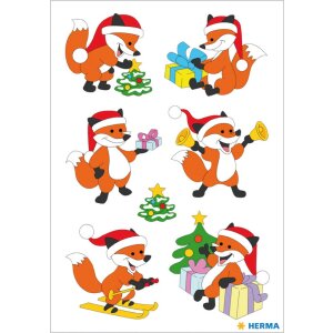 Herma decor Sticker Kerst Vos