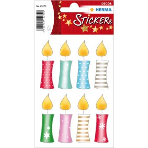 Herma decor Sticker Kerstkaarsen