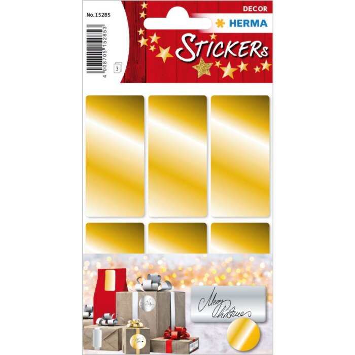 Herma decor Gouden etiketten 26 x 54 mm 18 st.