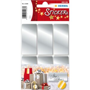 Herma decor Zilver etiketten 26 x 54 mm 18 st.