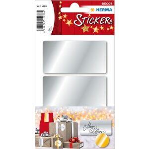 Herma decor Zilver etiketten 34 x 67 mm 9 st.