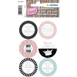 Herma home Sticker home Cadeau Sticker You Are The Best,...