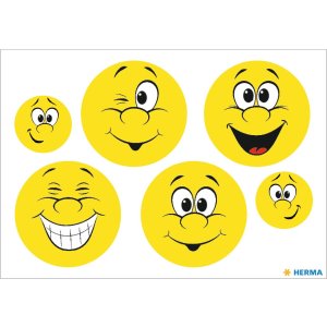 Herma Reflector sticker Happy Face