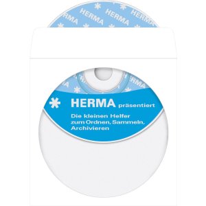 herma CD-DVD hoesjes zelfklevend wit 100 stuks