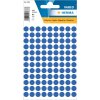 Multifunctionele etiketten blauw ø 8 mm rond papier mat 540 st.