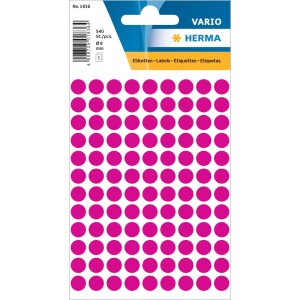 vario Herma Markeerstippen roze 8 mm